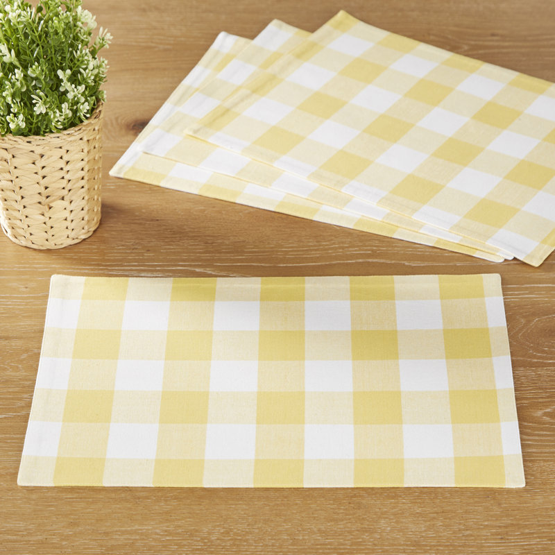 Three Posts Newhaven 6 Piece Cotton Placemat Set & Reviews Wayfair